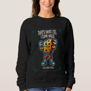 Awesome Rock Climbing Retro Mountain Climber Hiker Sweatshirt