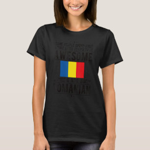 Awesome Romanian Flag Romania Romanian Roots T-Shirt