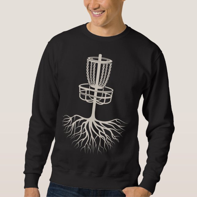 Awesome Roots Disc Golf Graphic Sweatshirt (Front)