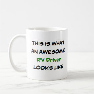 awesome rv driver coffee mug