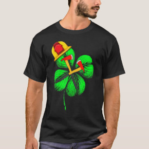 Awesome Saint Patrick S Day Firefighter Shamrock H T-Shirt