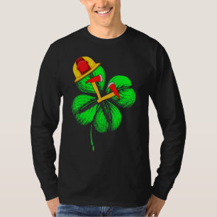 Awesome Saint Patrick S Day Firefighter Shamrock H T-Shirt