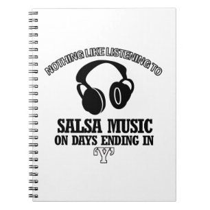 awesome Salsa music designs Notebook
