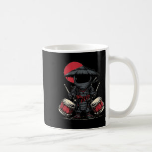 Awesome Samurai Drums Costume for Rocking Ninjas Coffee Mug