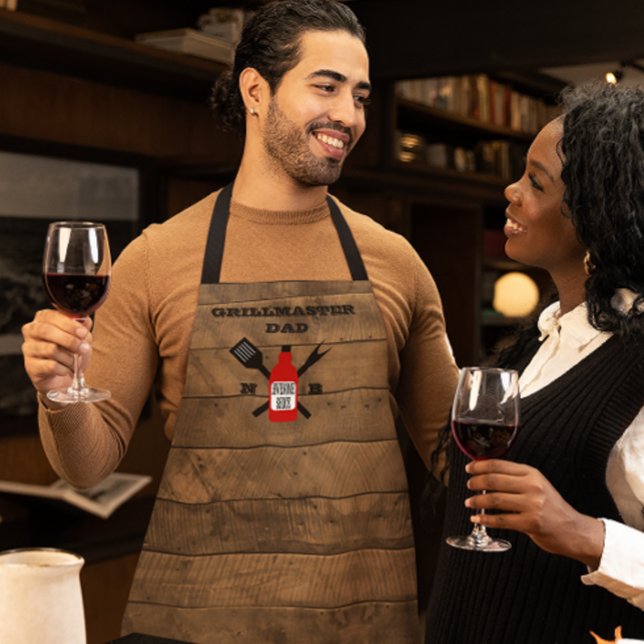 Awesome Sauce Personalised Barn Wood Apron (Creator Uploaded)