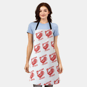 Awesome Sauce Rooster Funny Apron
