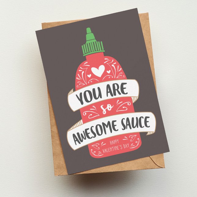 Awesome Sauce Valentine Card (Creator Uploaded)