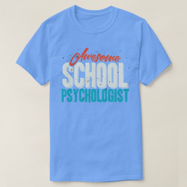 Awesome School Psychologist T-Shirt (Design Front)