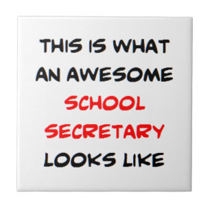 awesome school secretary tile
