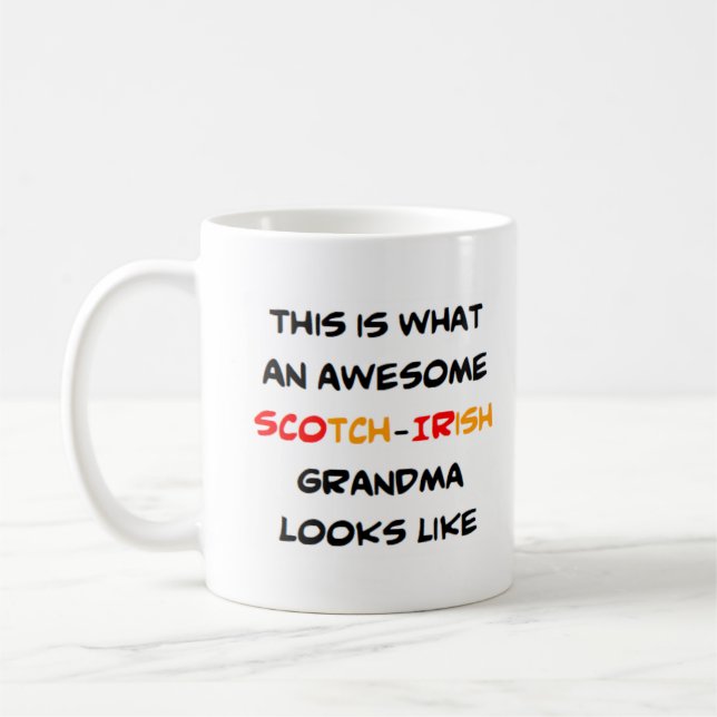 awesome scotch-irish grandma coffee mug (Left)