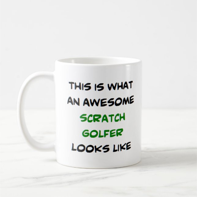 awesome scratch golfer coffee mug (Left)