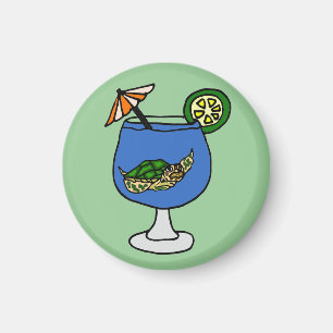 Awesome Sea Turtle in Margarita Magnet