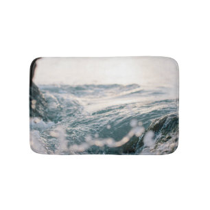 Awesome Sea Waves Best gift for nature lovers Bath Mat
