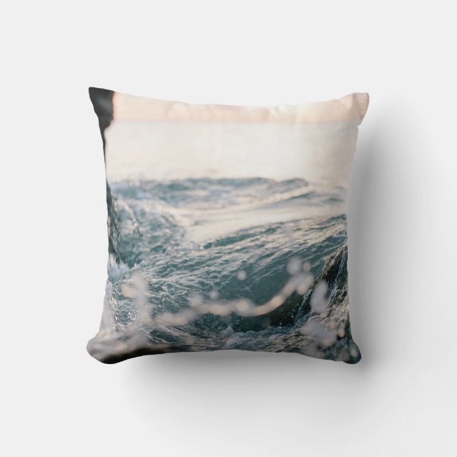 Awesome Sea Waves | Best gift for nature lovers Cushion (Front)
