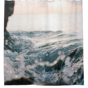 Awesome Sea Waves   Best gift for nature lovers Shower Curtain