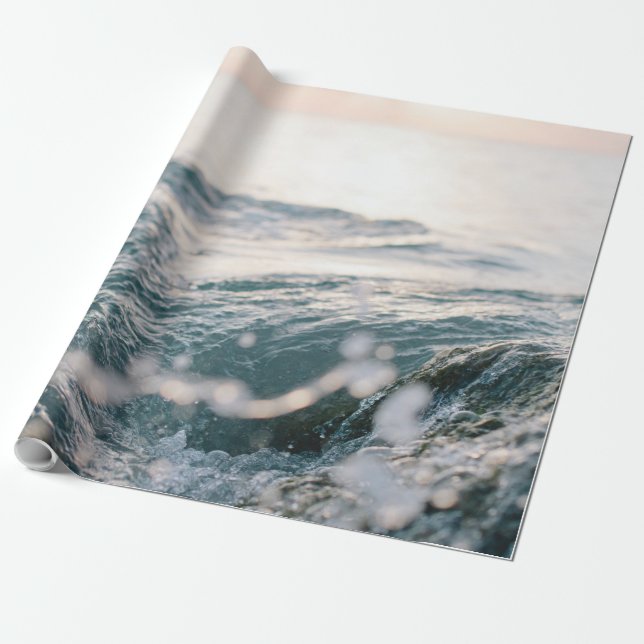 Awesome Sea Waves | Best gift for nature lovers Wrapping Paper (Unrolled)