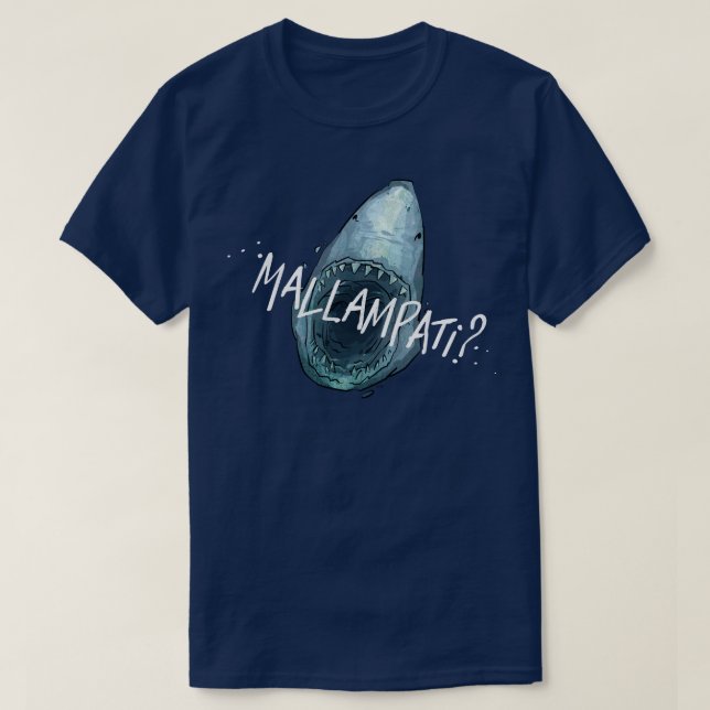 Awesome Shark showing teeth Mallampati Airway Asse T-Shirt (Design Front)