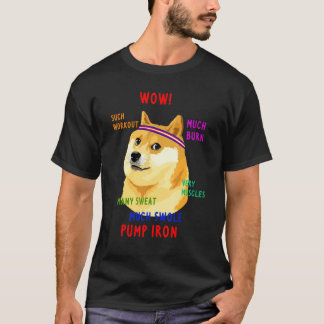 Awesome Shiba Inu Dog Gym Workout Fitness Many Swe T-Shirt