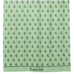 Awesome Silhouette, Inspirational Dancers Shower Curtain
