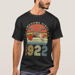 Awesome Since 1922 Vintage 1922 100th Birthday 100 T-Shirt