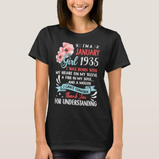 Awesome Since 1935 88th Birthday I'm a January Gir T-Shirt