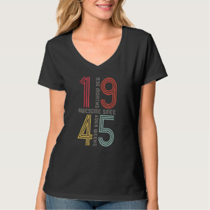 Awesome Since 1945 78th Birthday 78 Years Old Ret T-Shirt
