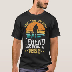 Awesome Since 1952 70th Birthday Dog Men Born In T-Shirt