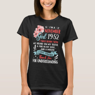 Awesome Since 1952 70th Birthday I'm A November Gi T-Shirt