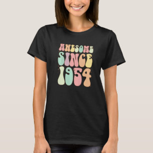 Awesome Since 1954 Birthday 68 Years Old Women Me T-Shirt