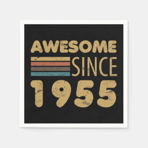 Awesome Since 1955 70th Birthday Napkin
