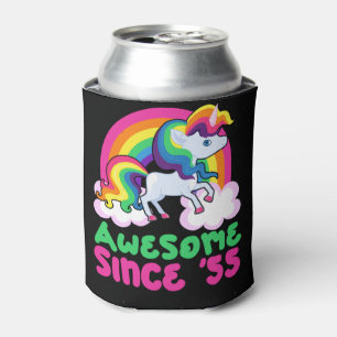 Awesome Since 1955 Unicorn  Can Cooler