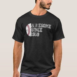 Awesome Since 1959 64th Birthday  Baseball 64 year T-Shirt