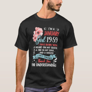 Awesome Since 1959 64th Birthday I'm a January Gir T-Shirt