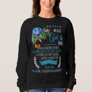 Awesome Since 1961 61st Birthday I'm A July Girl 1 Sweatshirt
