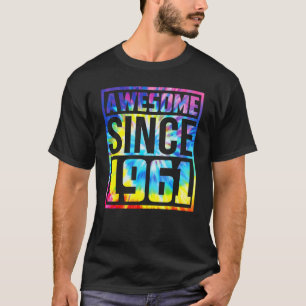 Awesome Since 1961 62 Years Old 62nd Birthday Tie  T-Shirt