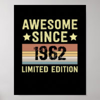 Awesome Since 1962 Birthday