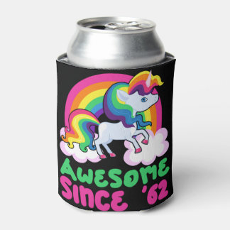 Awesome Since 1962 Unicorn Can Cooler