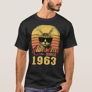 Awesome Since 1963 60th Birthday For 60 Years Old T-Shirt