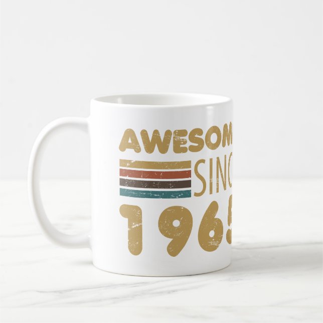 Awesome Since 1965 60th Birthday Coffee Mug (Left)