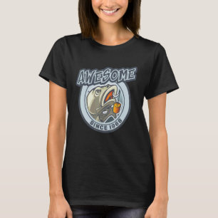 Awesome Since 1966 Angel Fishing Birthday T-Shirt