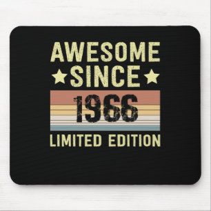 Awesome Since 1966 Birthday Mouse Mat