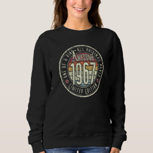 Awesome Since 1967 55th Birthday Born In 1967 Retr Sweatshirt