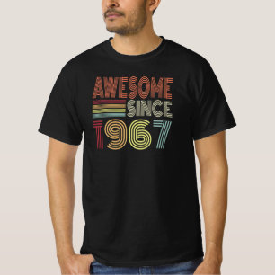Awesome Since 1967 Retro Born In 1967 Birthday T-Shirt