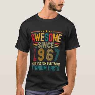 Awesome Since 1967 Vintage 57th Birthday Men Titan T-Shirt