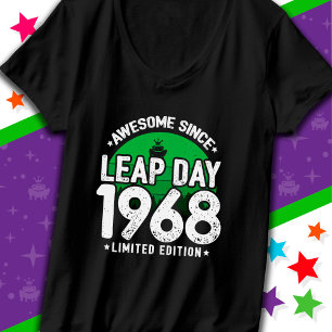 Awesome Since 1968 Leap Year Day Feb 29 Birthday T-Shirt