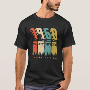 Awesome Since 1968 Retro Vintage Birthday T-Shirt