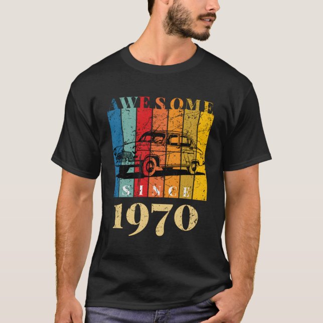 Awesome Since 1970 Anniversary T-Shirt (Front)