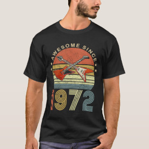Awesome Since 1972 Vintage 1972 50th Birthday 50 Y T-Shirt