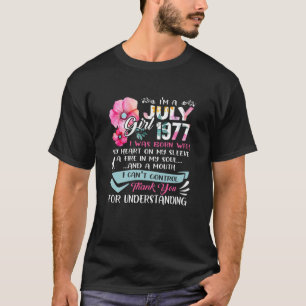 Awesome Since 1977 44Th Birthday I'm A July Girl 1 T-Shirt
