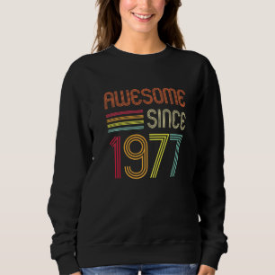 Awesome Since 1977 45th Birthday Retro Sweatshirt